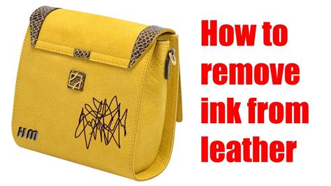 removing pen ink from leather.